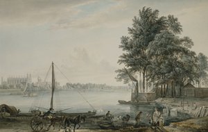 Widok Eton College z Tamizy, 1779 autorstwa Paul Sandby