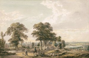 Zbliżając się do Rochester i Medway autorstwa Paul Sandby