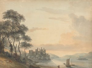Zamek Conwayów autorstwa Paul Sandby