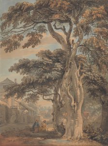 Para na podwórku autorstwa Paul Sandby