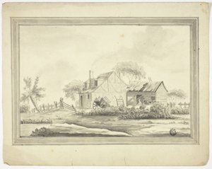 Dom wiejski autorstwa Paul Sandby