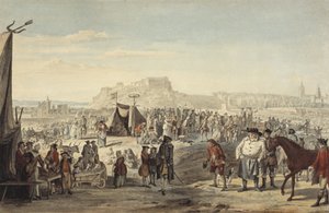 Targi konne na Bruntsfield Links, Edynburg autorstwa Paul Sandby