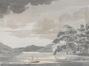 Scena nad jeziorem autorstwa Paul Sandby