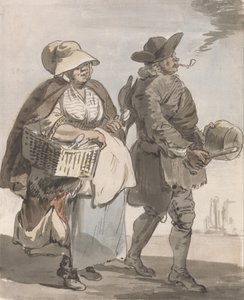 London Cries- czy chcesz jakieś łyżki... autorstwa Paul Sandby
