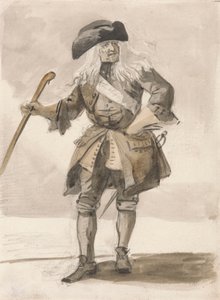 London Cries: dumny mężczyzna autorstwa Paul Sandby