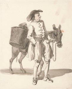 London Cries: Chłopiec z osłem autorstwa Paul Sandby