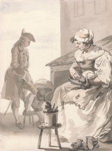London Cries: Środek do czyszczenia butów autorstwa Paul Sandby