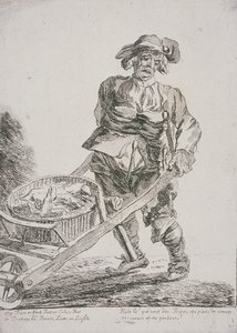 Sprzedawca podrobów, Cries of London, 1760 autorstwa Paul Sandby