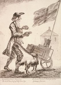 Sprzedawca puddingu, Cries of London, 1760 autorstwa Paul Sandby