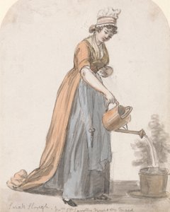 Sara Hough, pokojówka żłobka pani T.P. Sandby autorstwa Paul Sandby