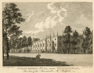 Strawberry Hill, Twickenham, Londyn, siedziba Honorowego Horace Walpole autorstwa Paul Sandby