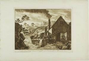 Żelazna Kuźnia między Dolgelli i Barmouth w Merioneth Shire autorstwa Paul Sandby