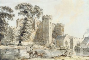 Południowa brama zamku Cardiff autorstwa Paul Sandby