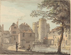Zachodnia Brama w Canterbury autorstwa Paul Sandby