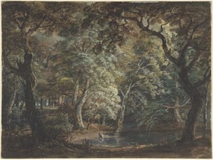 Windsor Great Park, ok. 1790-99 (akwarela) autorstwa Paul Sandby