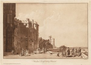 Windsor Terrass patrzący na zachód autorstwa Paul Sandby