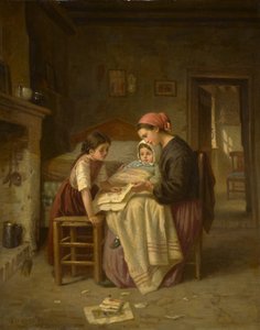 Chore dziecko, ok. 1870-75