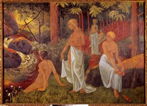Obraz Kąpiących się Paula Serusiera (1863-1927) 1908 Paryż, Miejskie Muzeum Sztuki Nowoczesnej autorstwa Paul Sérusier