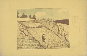 La fin du jour (Koniec dnia) 1893 (litografia kolorowa) autorstwa Paul Sérusier
