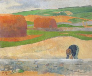 Zbieracz wodorostów autorstwa Paul Sérusier