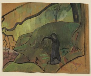 Sen ziemi (Bretonka w lesie) autorstwa Paul Sérusier