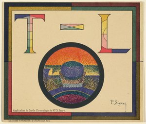 Zastosowanie koła barwnego pana Ch. Henry’ego autorstwa Paul Signac