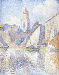 Dzwonnica w Saint Tropez, 1896 autorstwa Paul Signac
