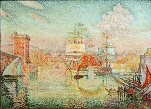 Wejście do portu w Marsylii autorstwa Paul Signac
