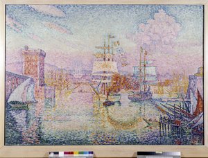 Wejście do portu w Marsylii. Obraz Paula Signaca (1895-1935) autorstwa Paul Signac