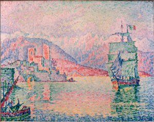 Port Antibes w wieczornym świetle autorstwa Paul Signac