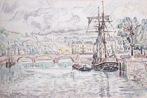 Hennebont autorstwa Paul Signac
