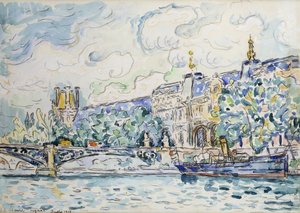 Pałac w Luwrze, 1910 autorstwa Paul Signac