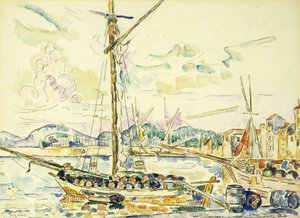 Port Saint-Tropez, autorstwa Paul Signac