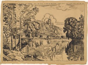 Les Andelys w letni poranek autorstwa Paul Signac