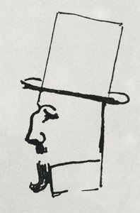 Portret Félixa Fénéona (tusz na papierze) autorstwa Paul Signac