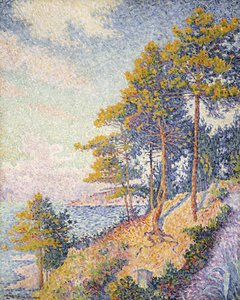 Saint Tropez, Ścieżka przybrzeżna, 1902 autorstwa Paul Signac