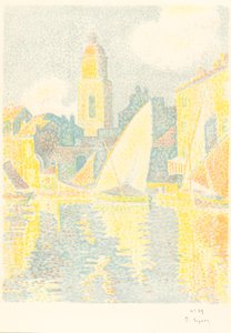 St. Tropez: Port (Saint-Tropez: Le port) autorstwa Paul Signac