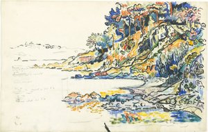 Calanque w Saint-Tropez autorstwa Paul Signac