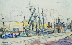 Port w Fecamp; Le Port a Fecamp, 1930 autorstwa Paul Signac