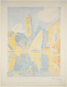 Port w Saint-Tropez II autorstwa Paul Signac