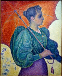 Kobieta ma parasol. Obraz Paula Signaca (1863-1935) autorstwa Paul Signac