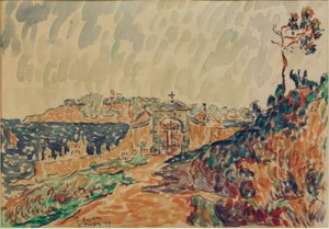 Widok na zatokę Saint-Tropez autorstwa Paul Signac