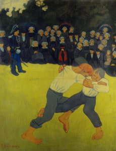 zapasy bretońskie autorstwa Paul Sérusier