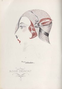 Kapelusz Rose Descat, koniec lat 20. XX wieku. autorstwa Paul Valentin