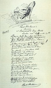 Znak poematu francuskiego poety Paula Verlaine
