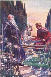 Słodki Panie, fałszujesz, ilustracja z Burzy, 1908 autorstwa Paul Vincent Woodroffe