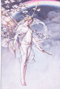 Królowa niebios, której wodny łuk i bałagan, i ja, czekamy na to, ilustracja z Burzy, 1908