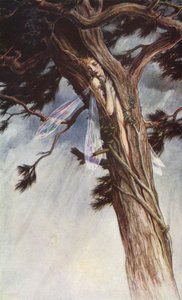 Burza Williama Szekspira, Akt I, Scena 2 (litografia kolorowa) autorstwa Paul Vincent Woodroffe