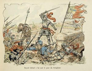 Ilustracja zaczerpnięta z książki „Histoire du chevalier Bayard” autorstwa Theodore