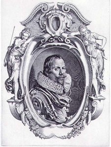 Autoportret, sztychowany przez Simona de Passe (1595-1647) 1622 (grafika) autorstwa Paul van (after) Somer